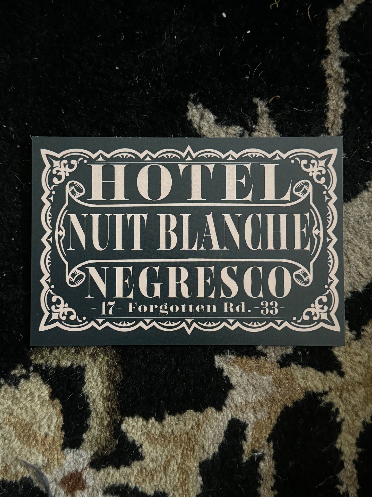 "Hotel Nuit Blanche Negresco" Print